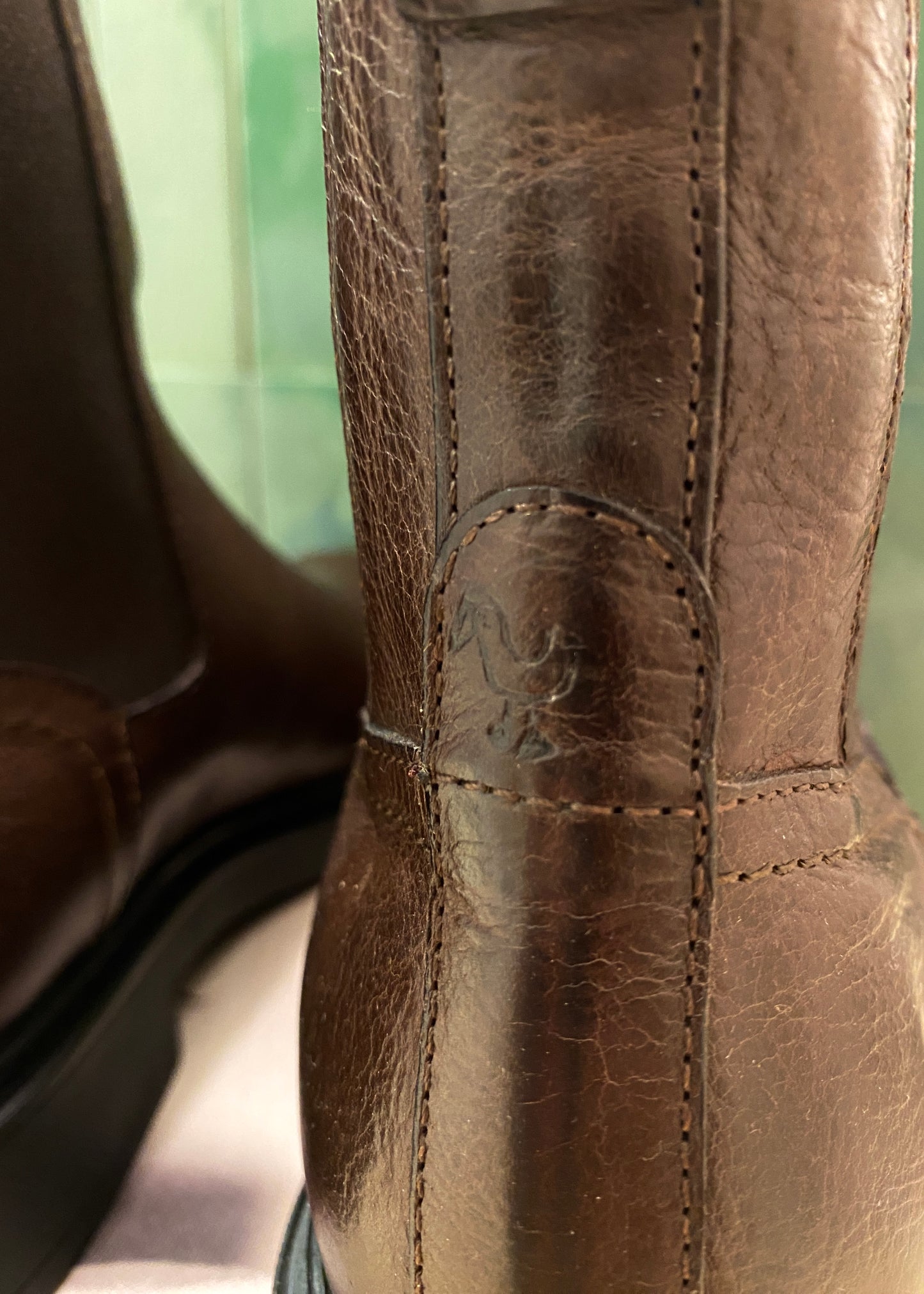 Boots en cuir marron