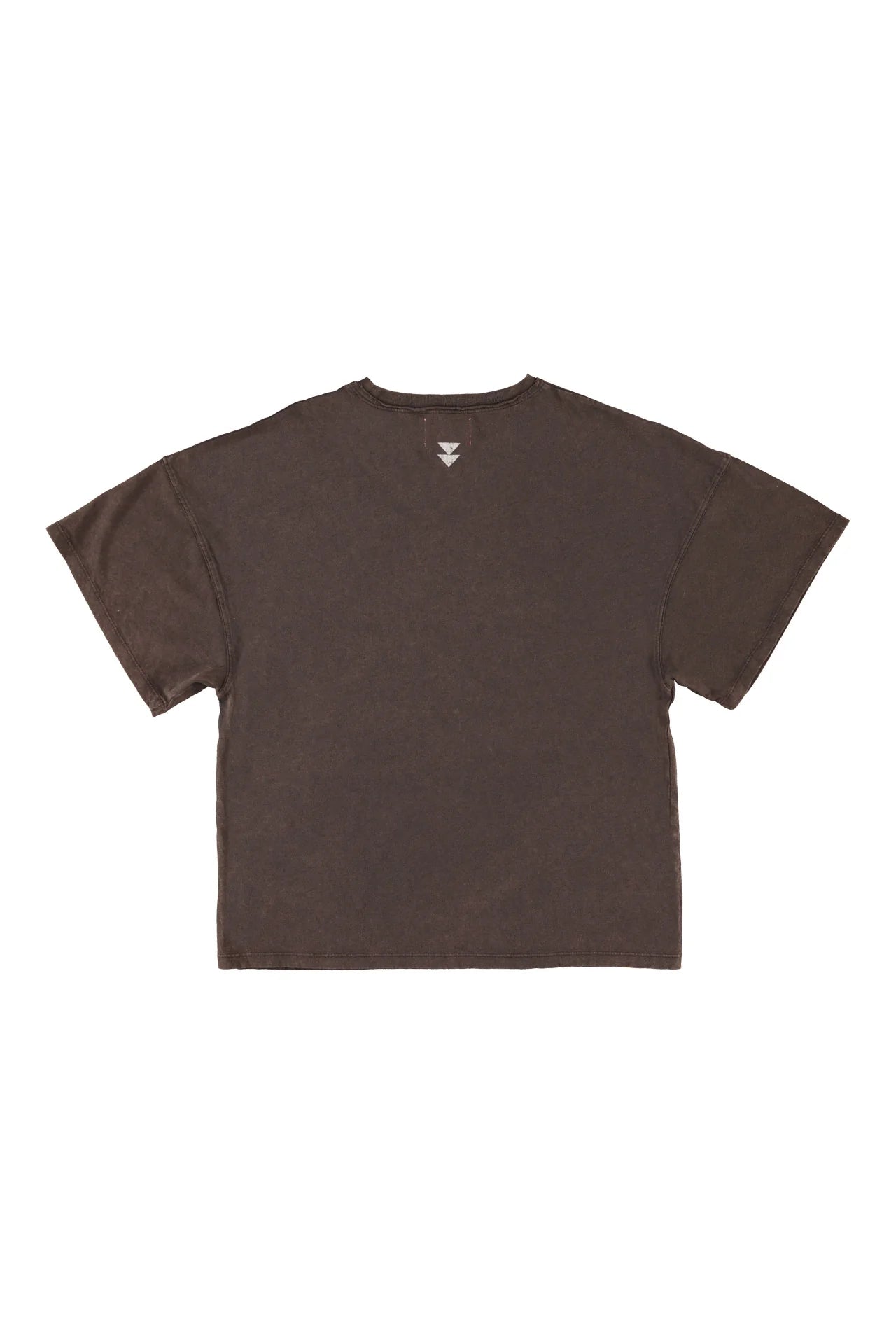 T-shirt w/ short sleeves | Brown w/ "trouble maker" print