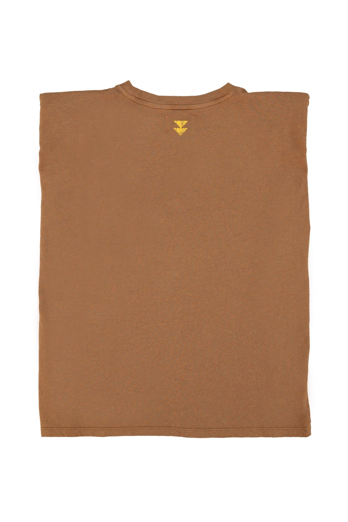 Sleeveless t-shirt shoulder pads - Brown 1980