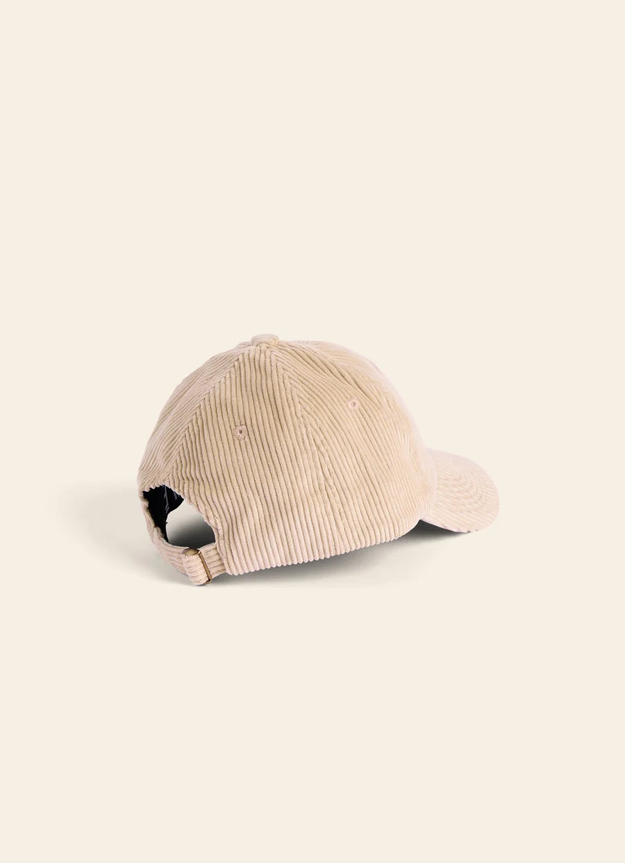 Casquette velours sable