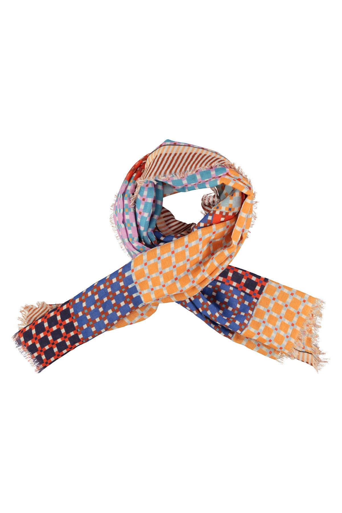 Scarf - Multicolor squares