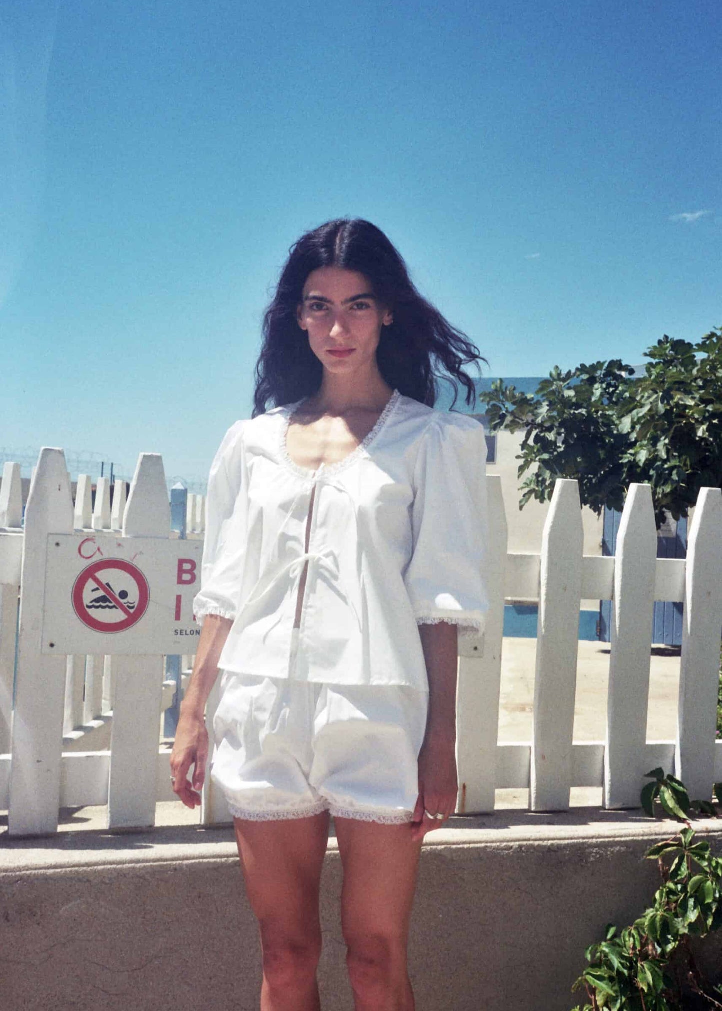 Blouse Agnès blanche dentelle