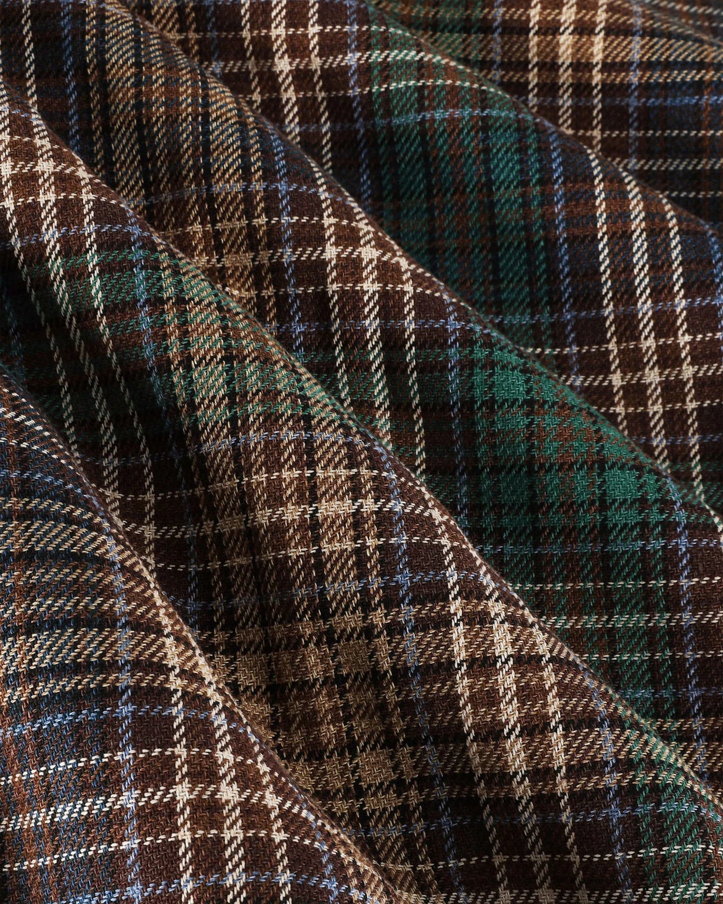 Chemise Cocktail Shirt Japanese Twill Check - Brown