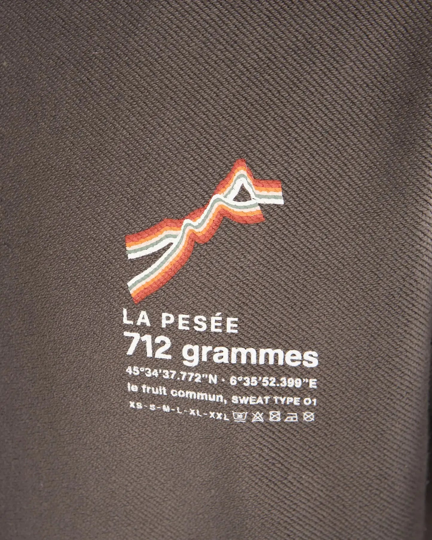 Sweat Retourné 712 Grammes - Carbone