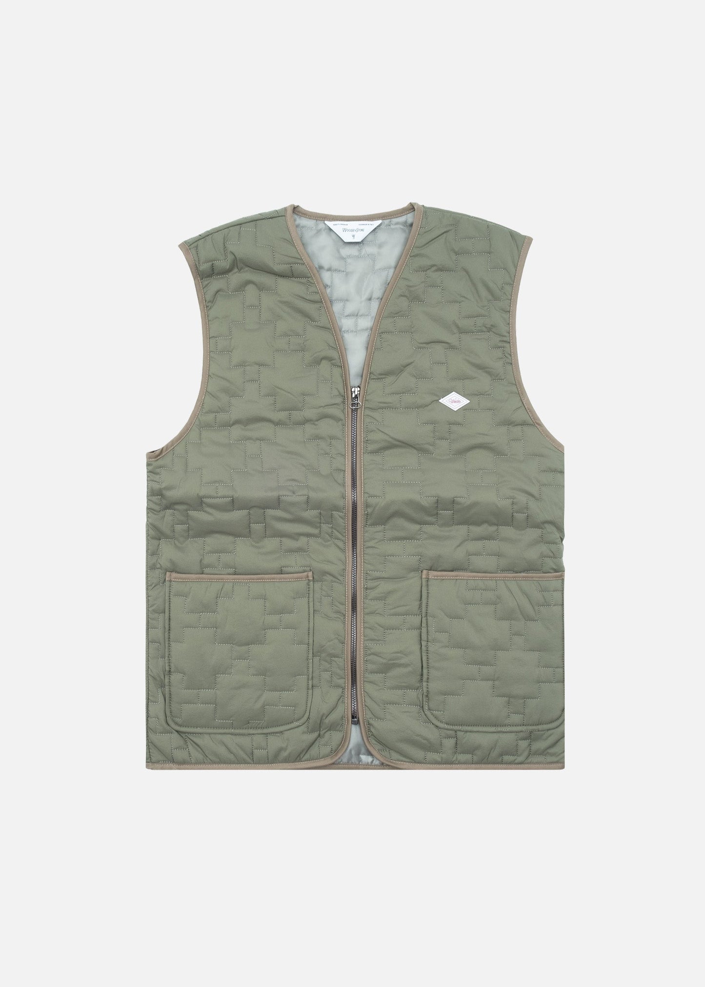 Gilet Rail Zip - Pickle