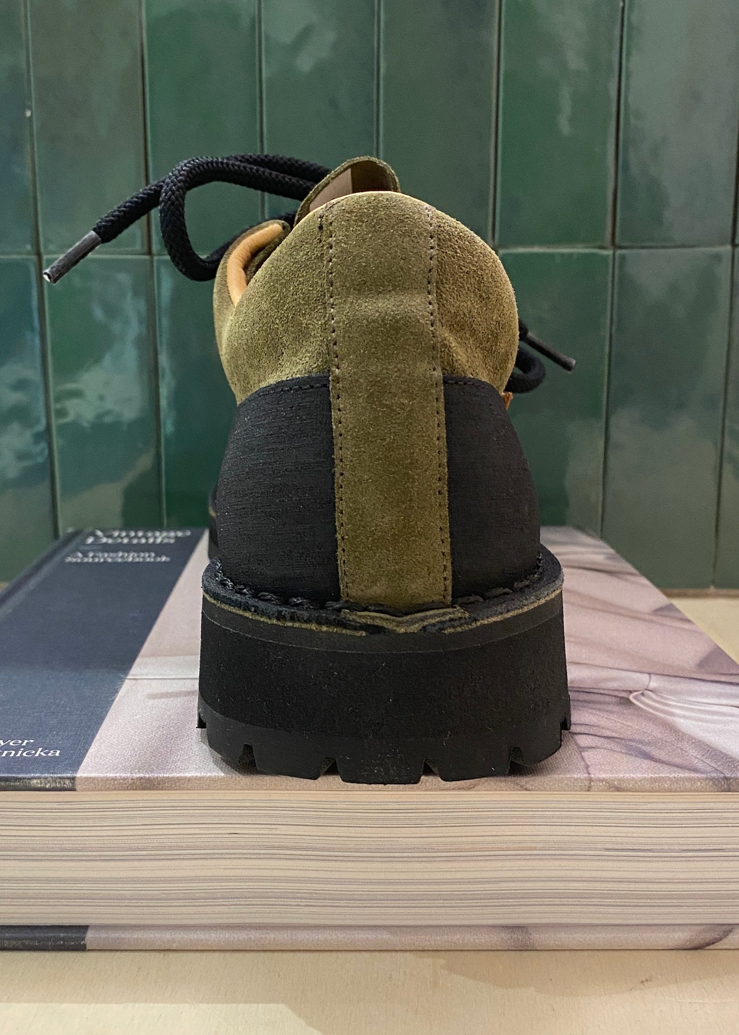 Chaussure Suede Verde T150