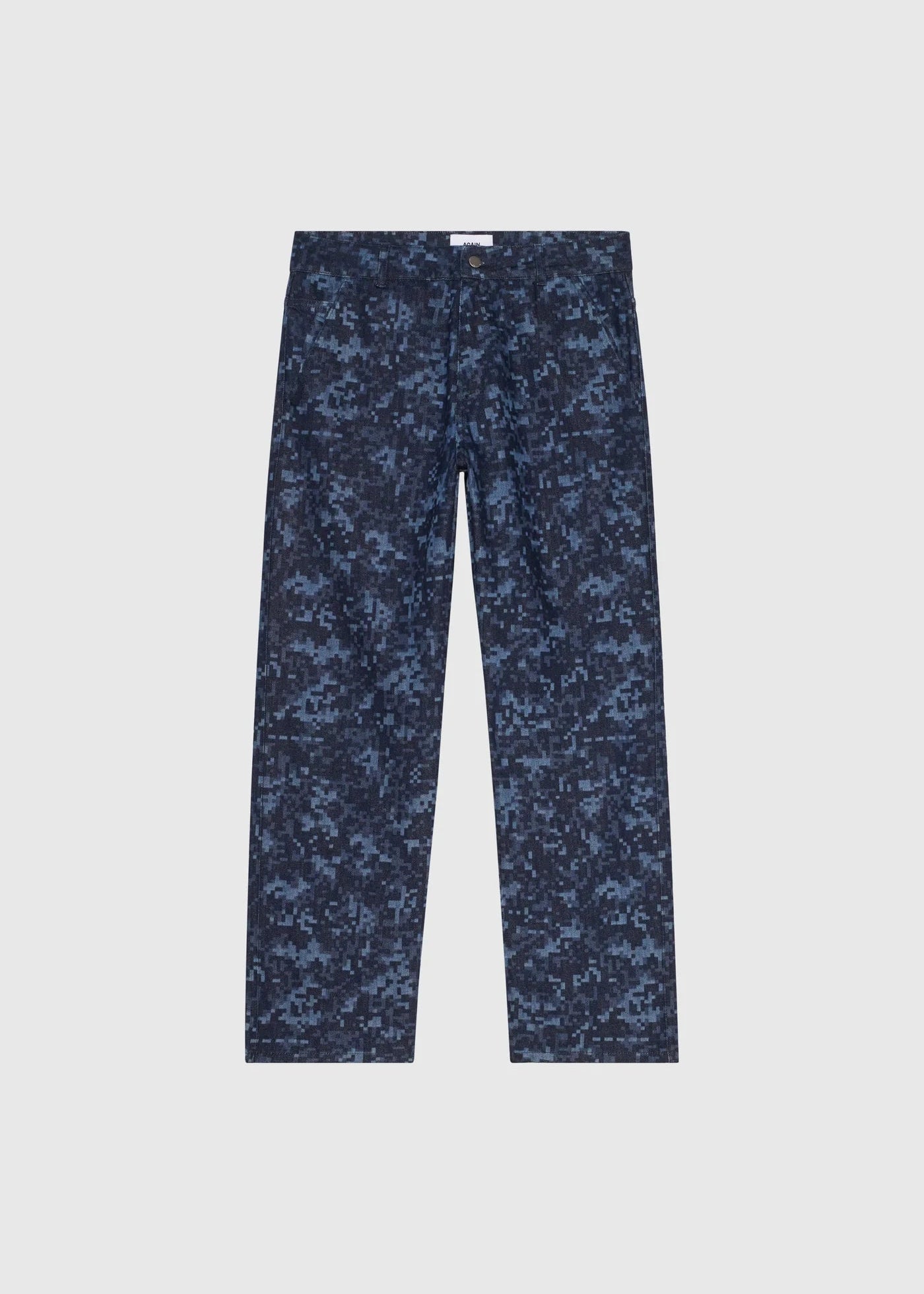 Night Camo Denim Pants - Raw Blue