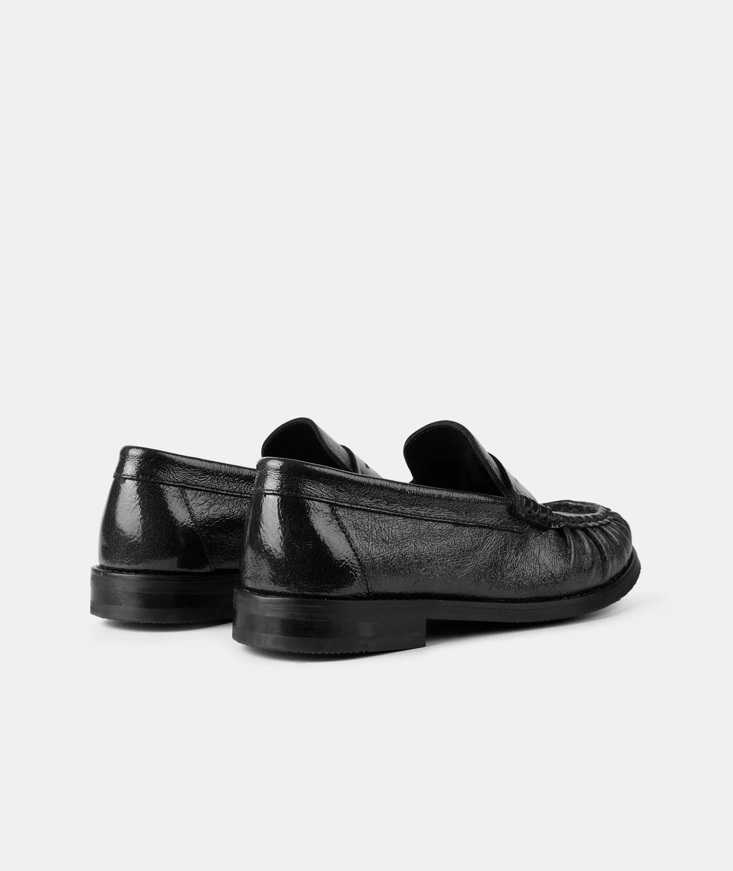 Charlie - Black Vintage Patent Leather