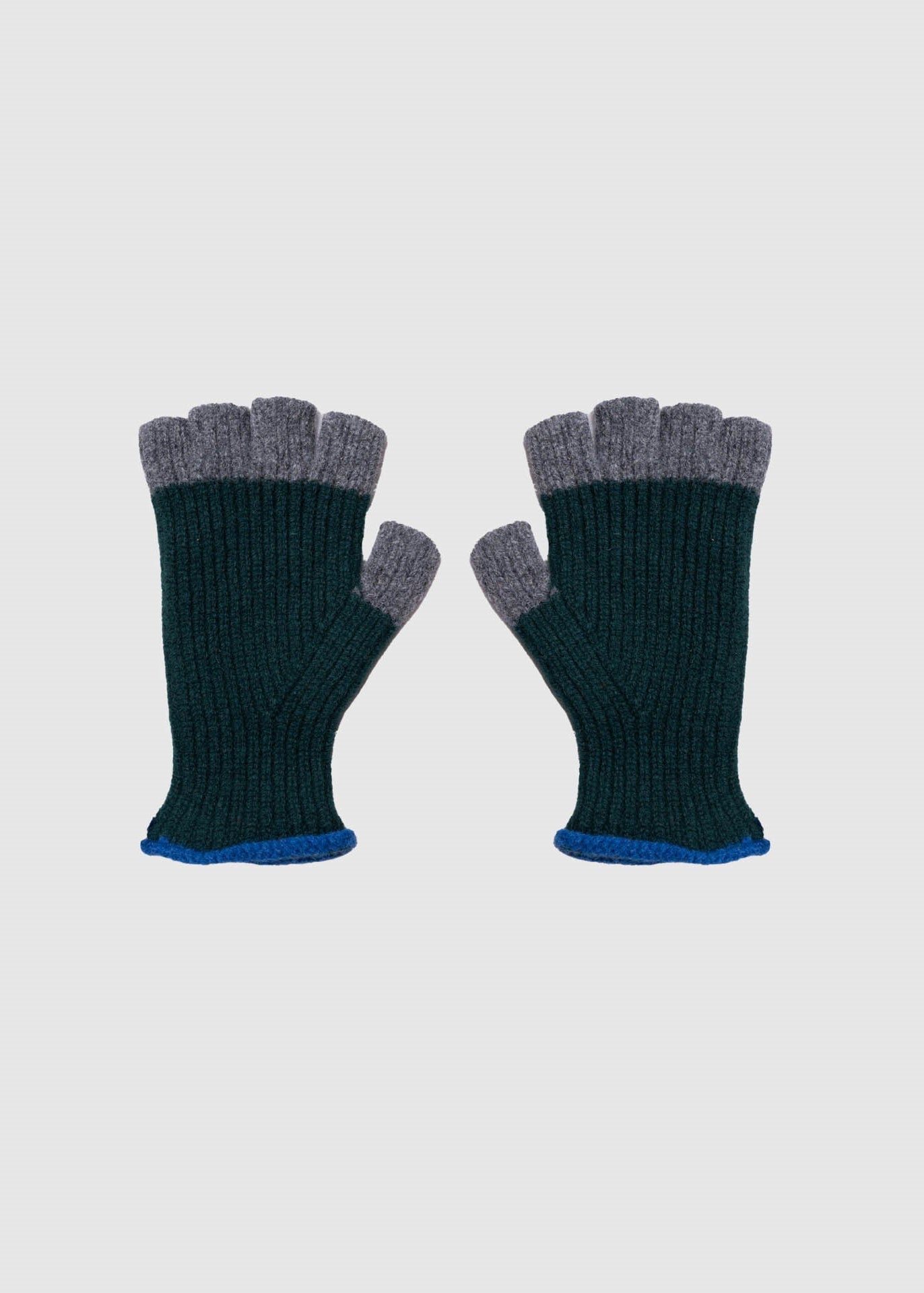 Mitaine No Fingers In There Ribbed Gloves - Forest