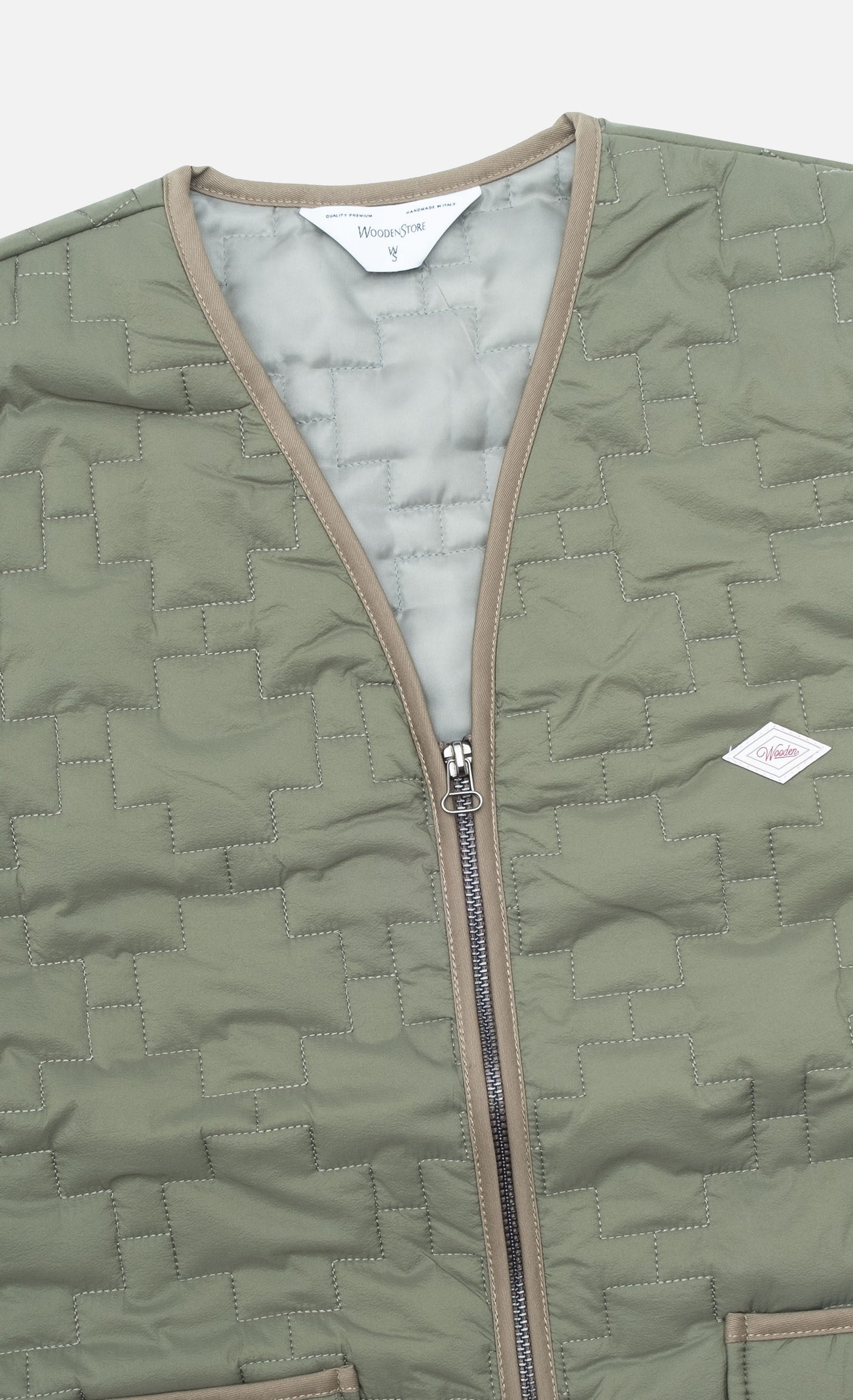 Gilet Rail Zip - Pickle