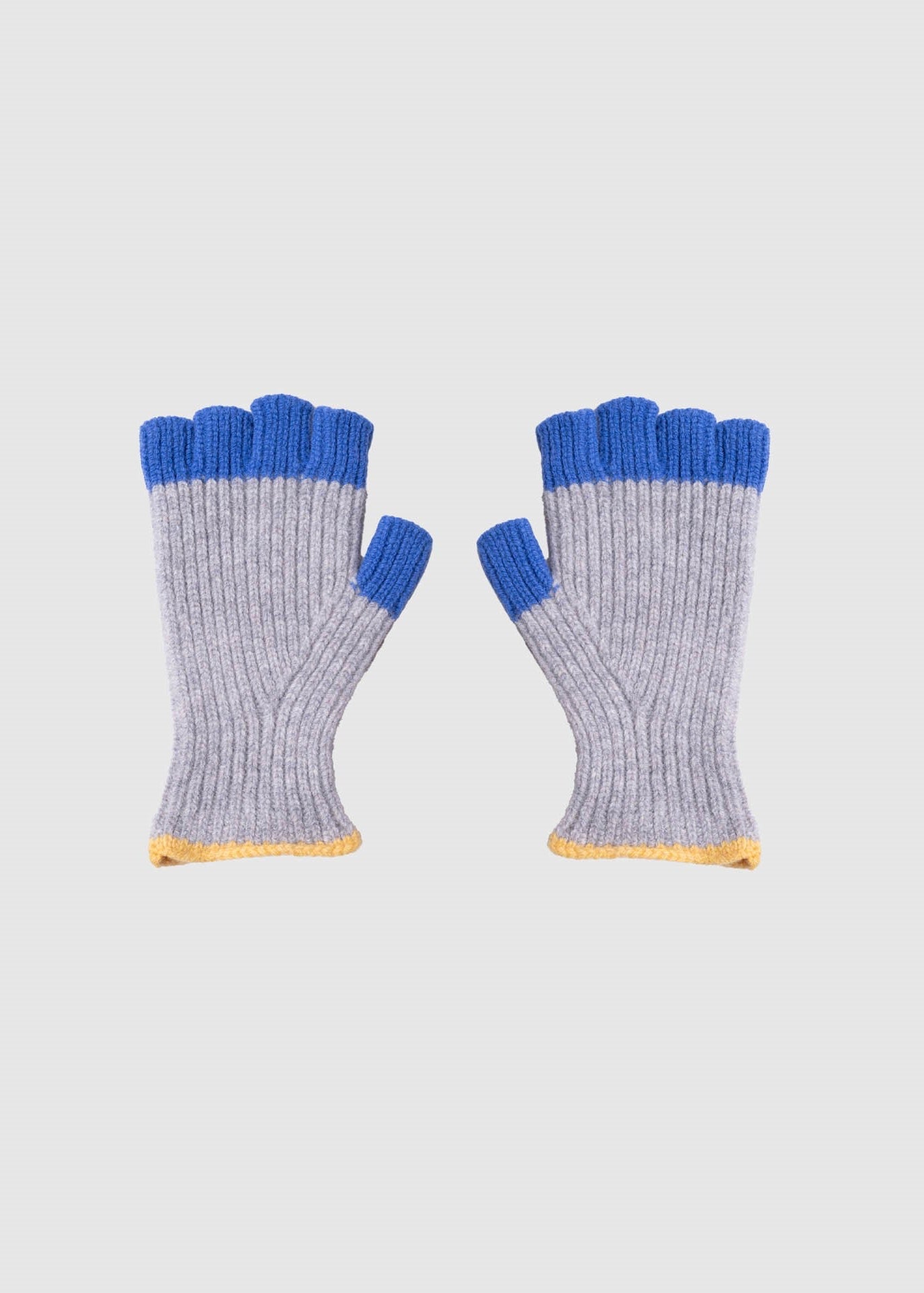 Mitaine No Fingers In There Ribbed Gloves - Stormy