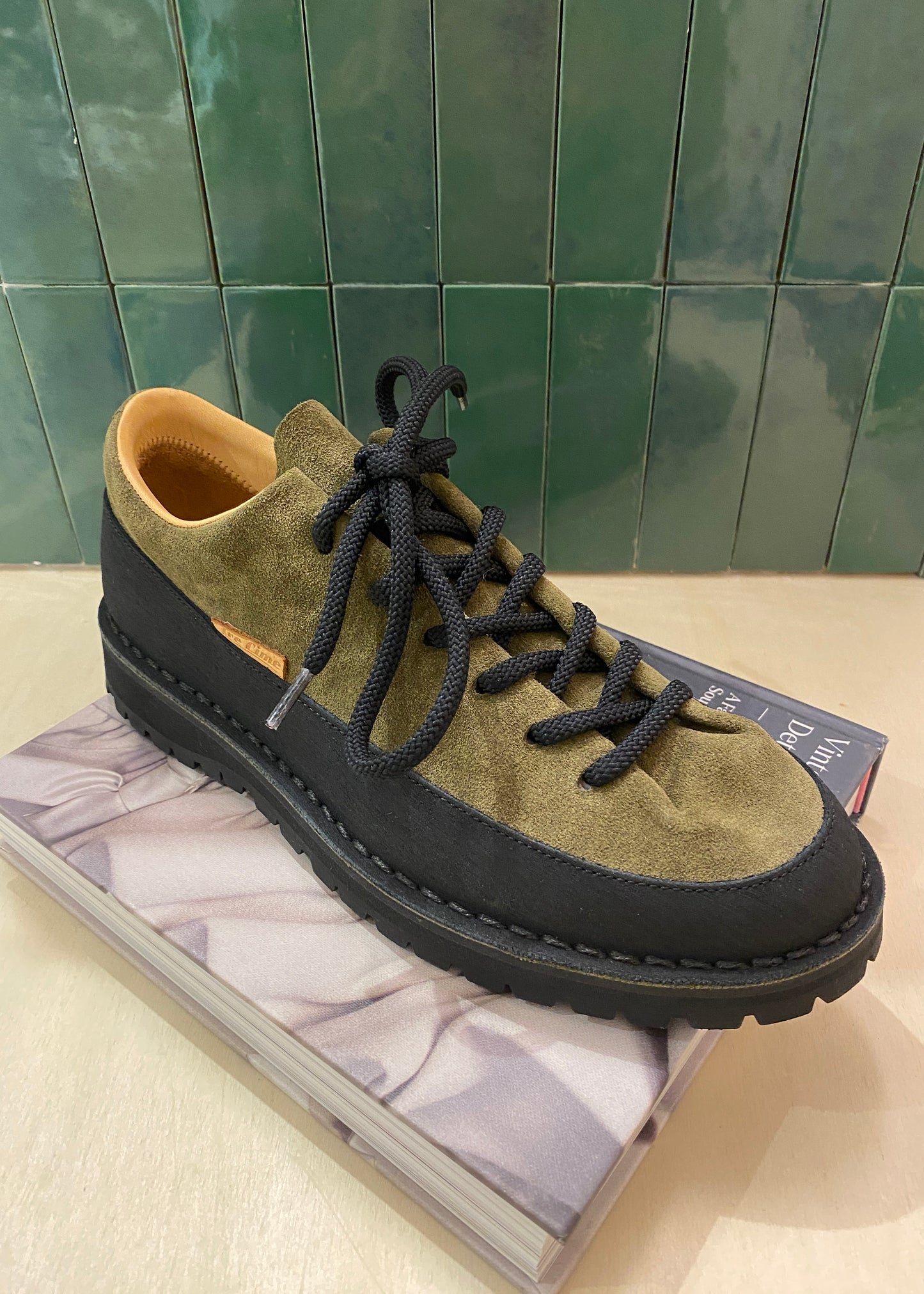 Chaussure Suede Verde T150