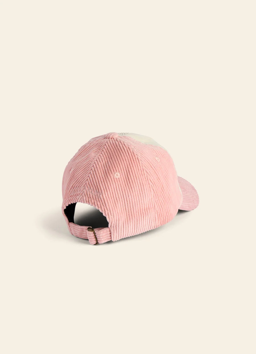 Casquette velours - Rose écru