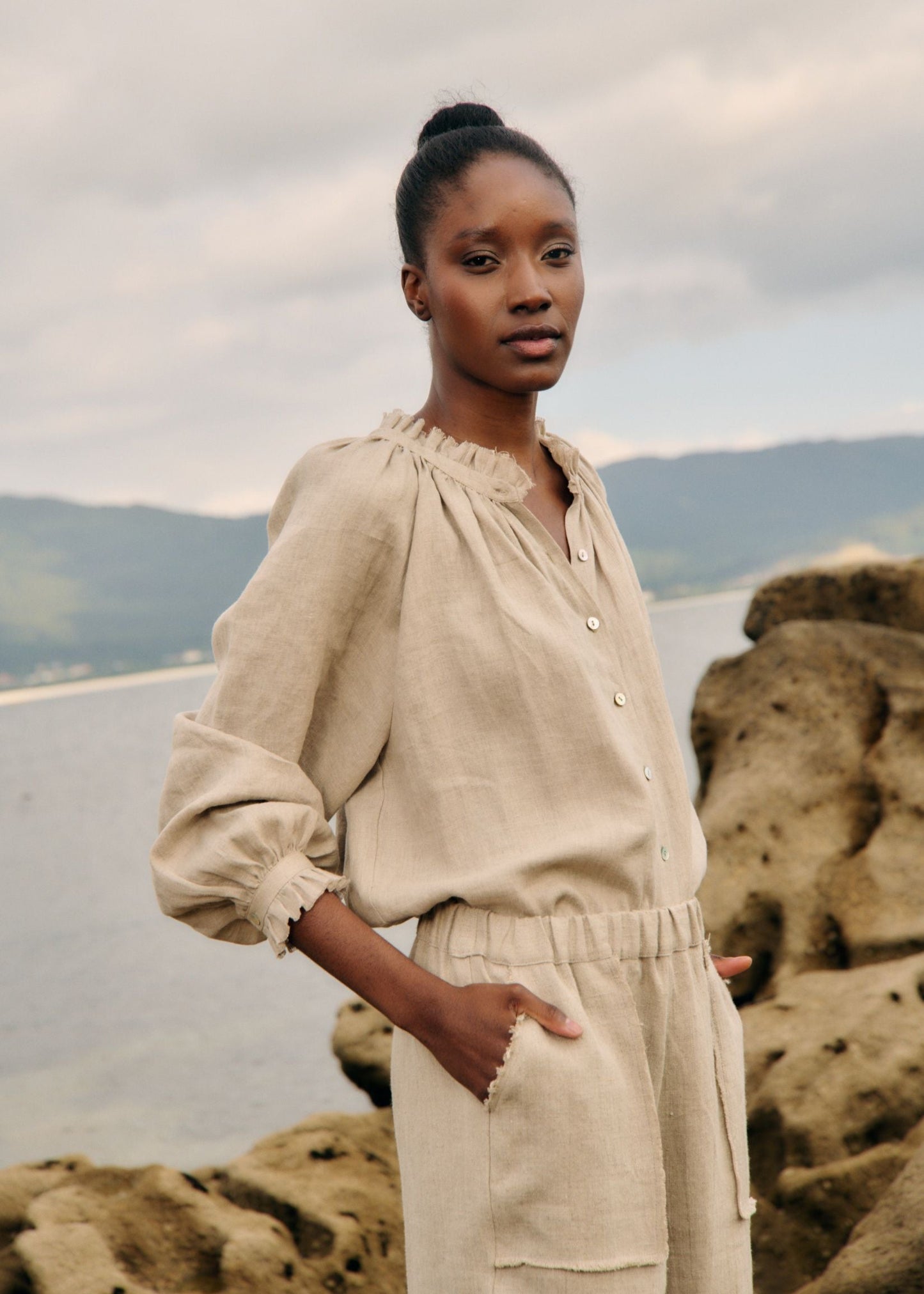 Blouse Fringe naturelle