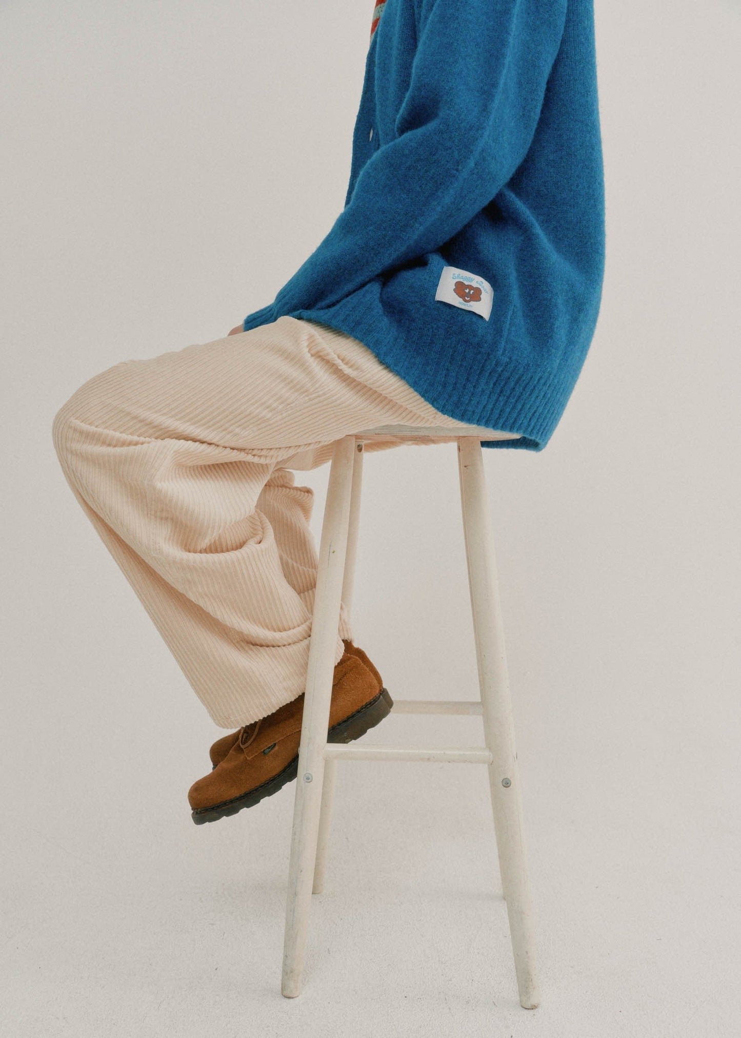 Pantalon en velour côtelé Cosmic écru