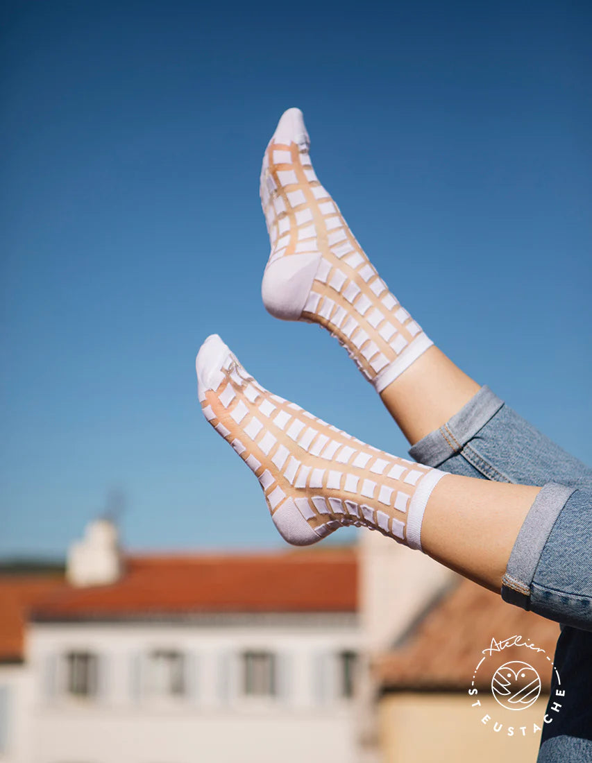 Chaussettes Ginza white