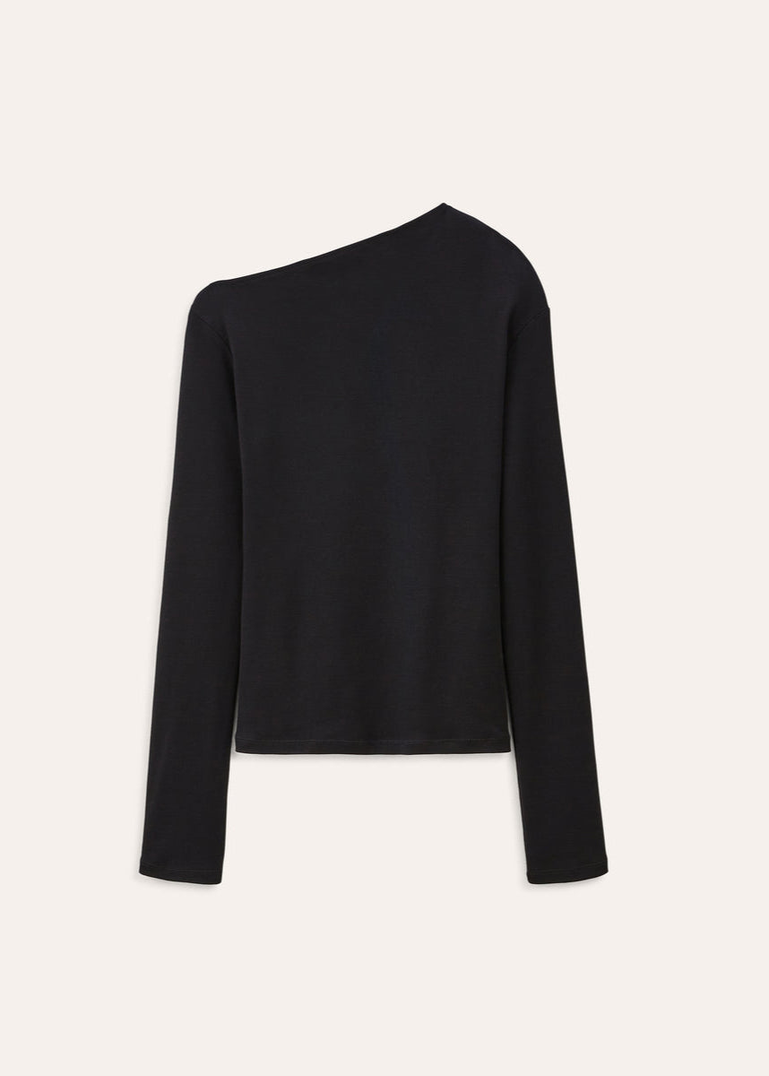 Top asymétrique Elia noir