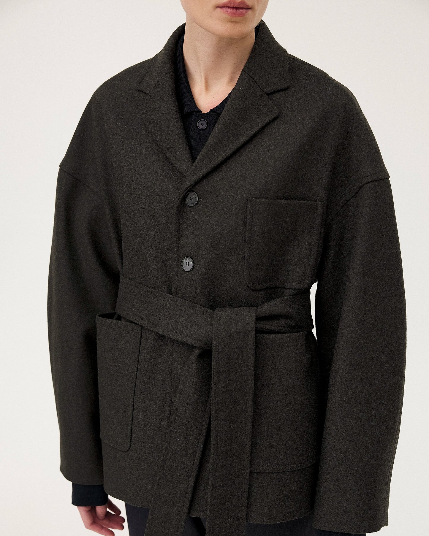Manteau court Antwerp - Dark Forest