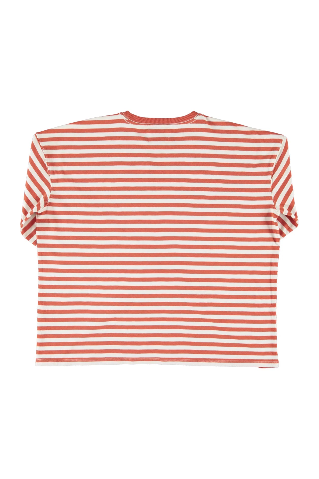Long sleeve | Red & ecru stripes