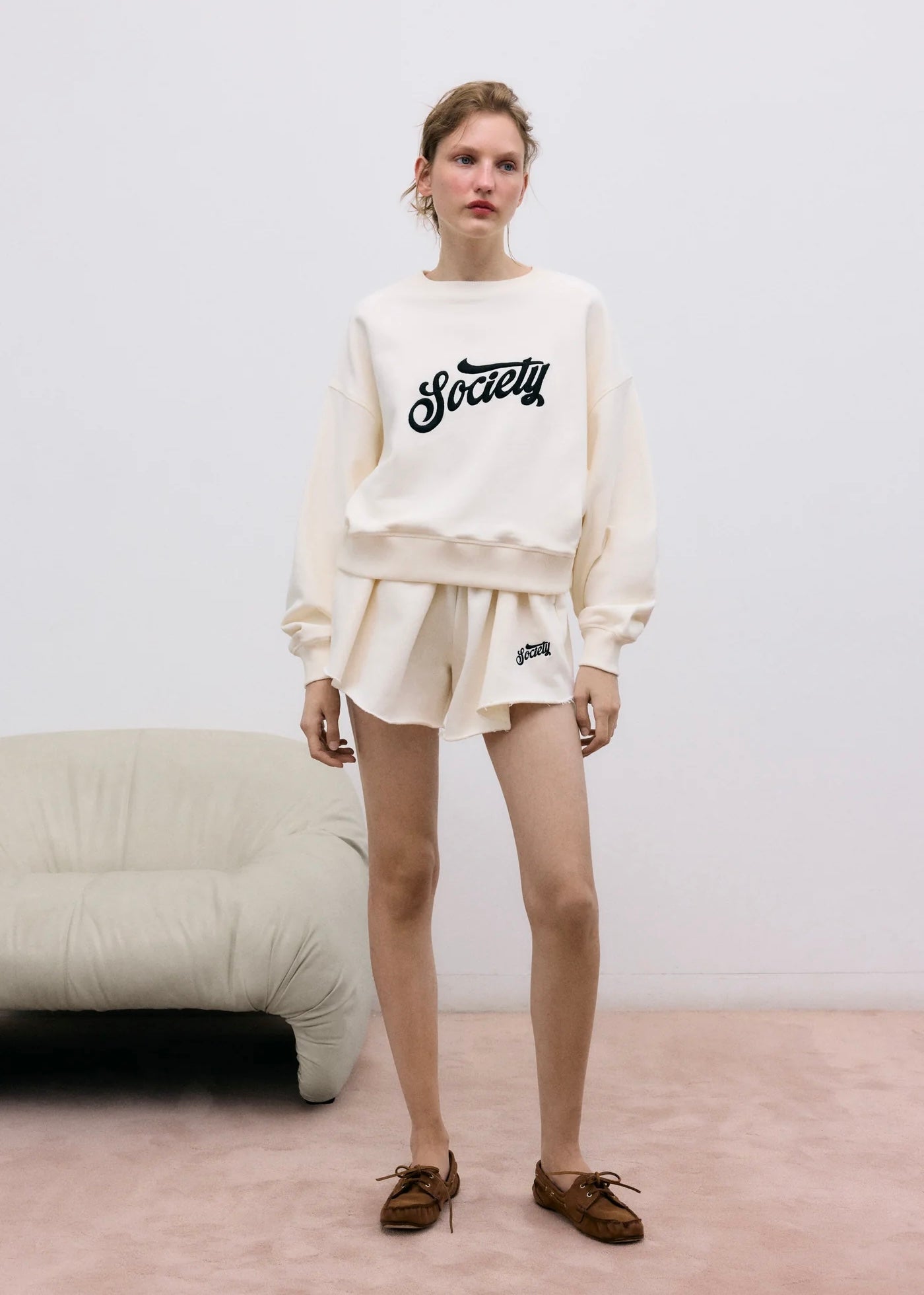 Sweat-shirt Mazus - Écru