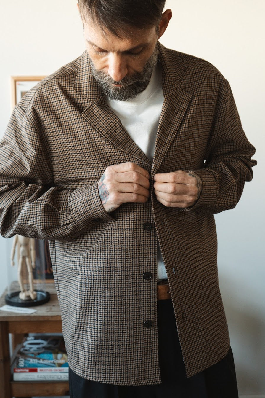 Veste Yuki - Pied de Poule Beige