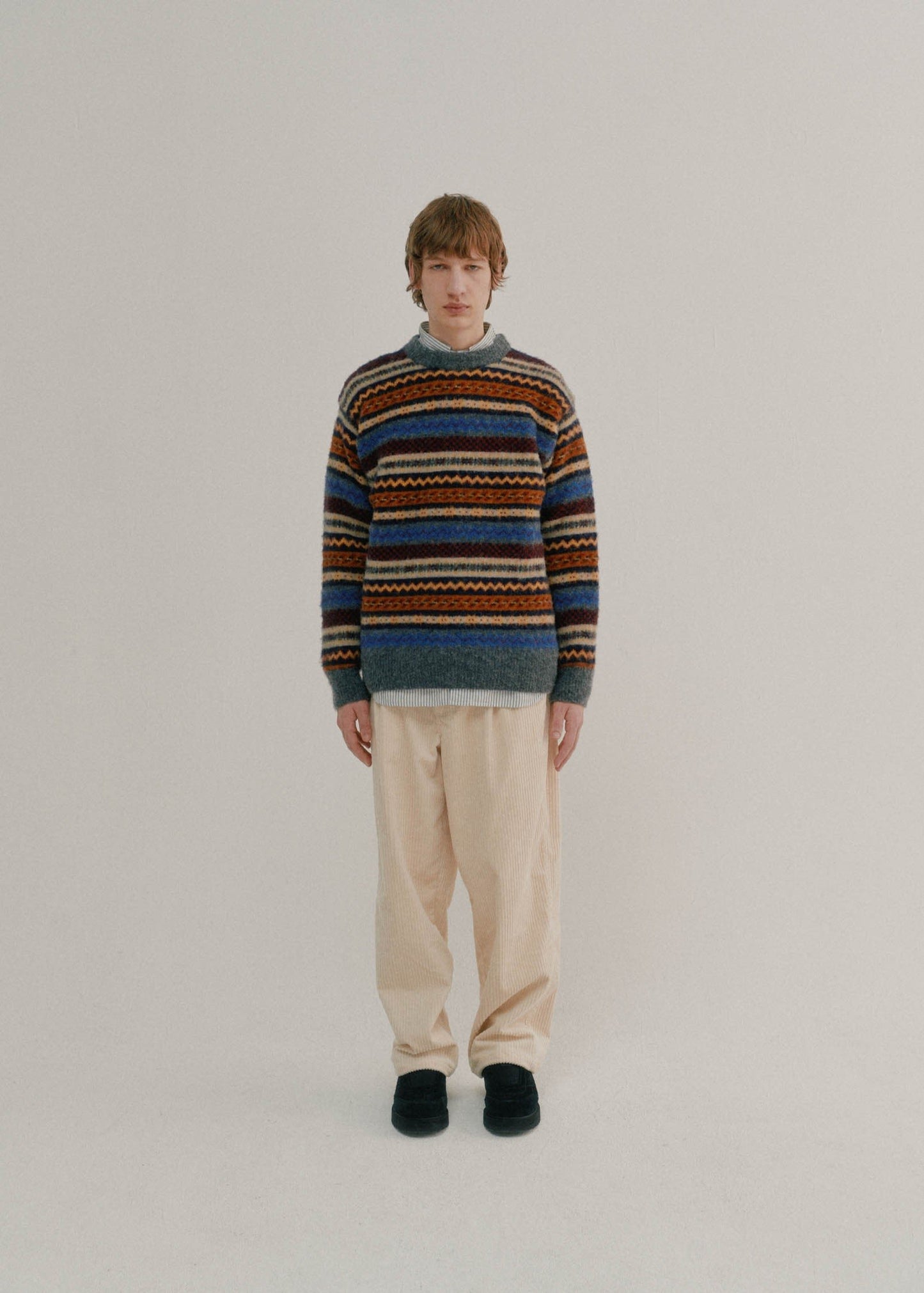 Pantalon en velour côtelé Cosmic écru