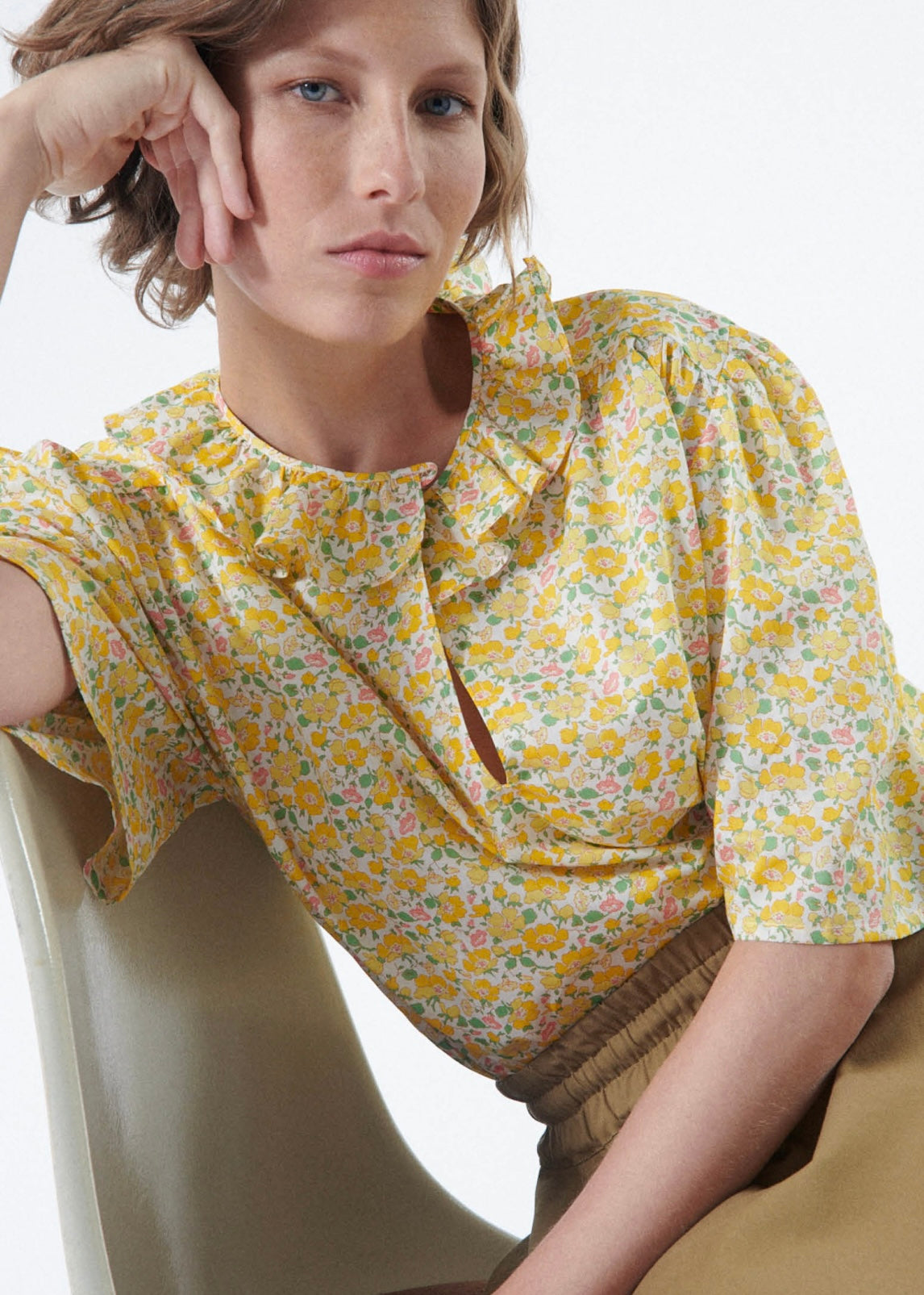 Blouse Swan camomille