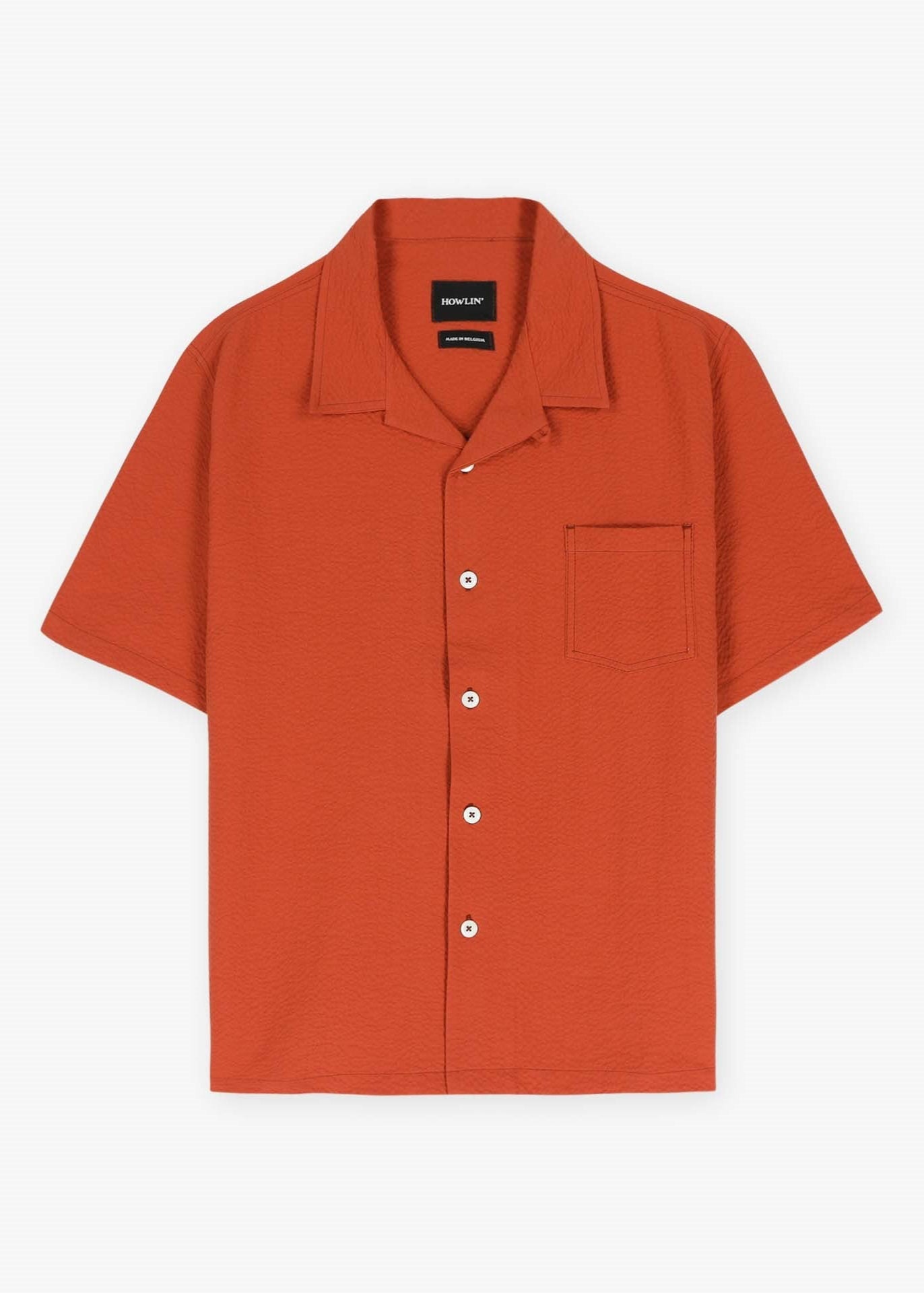 Chemise Cocktail Shirt Seersucker - Red