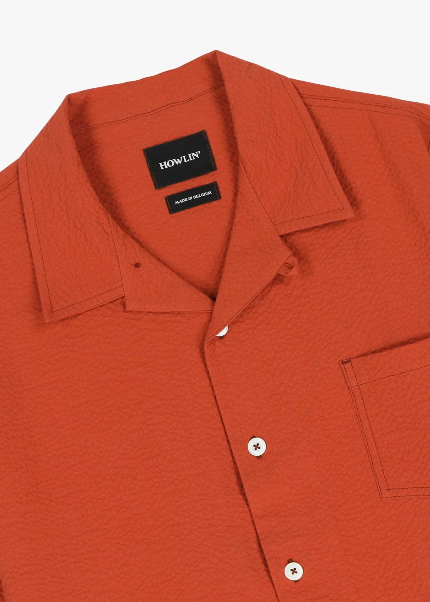 Chemise Cocktail Shirt Seersucker - Red