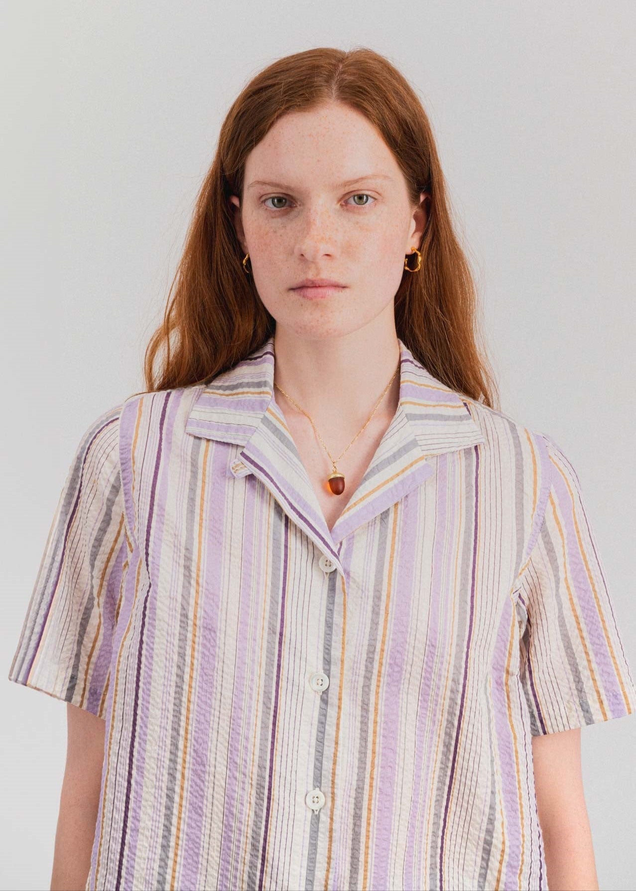 Chemise Cocktails for the Girls shirt - Fantasy - Violet Strip