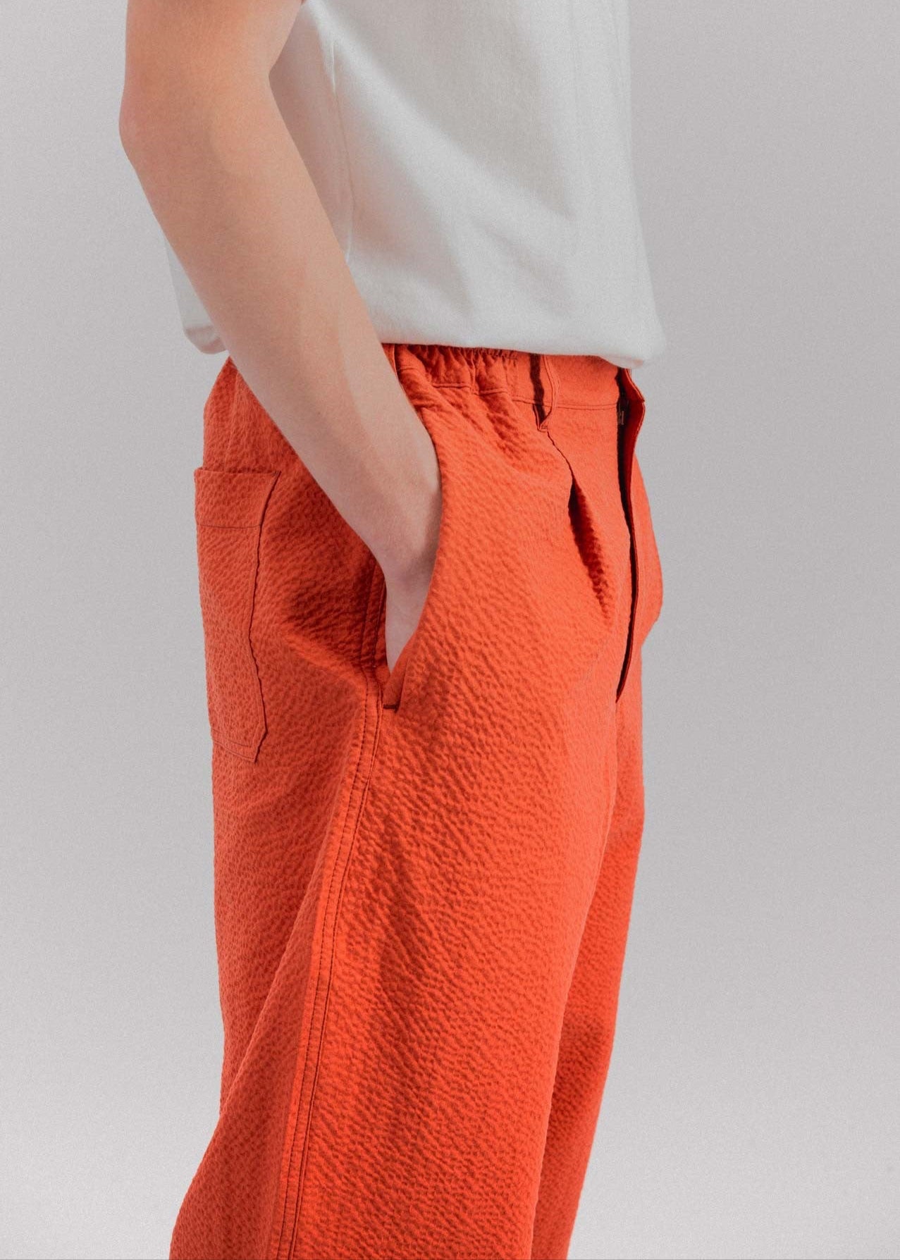 Pantalon Cosmic Pants Seersucker - Red