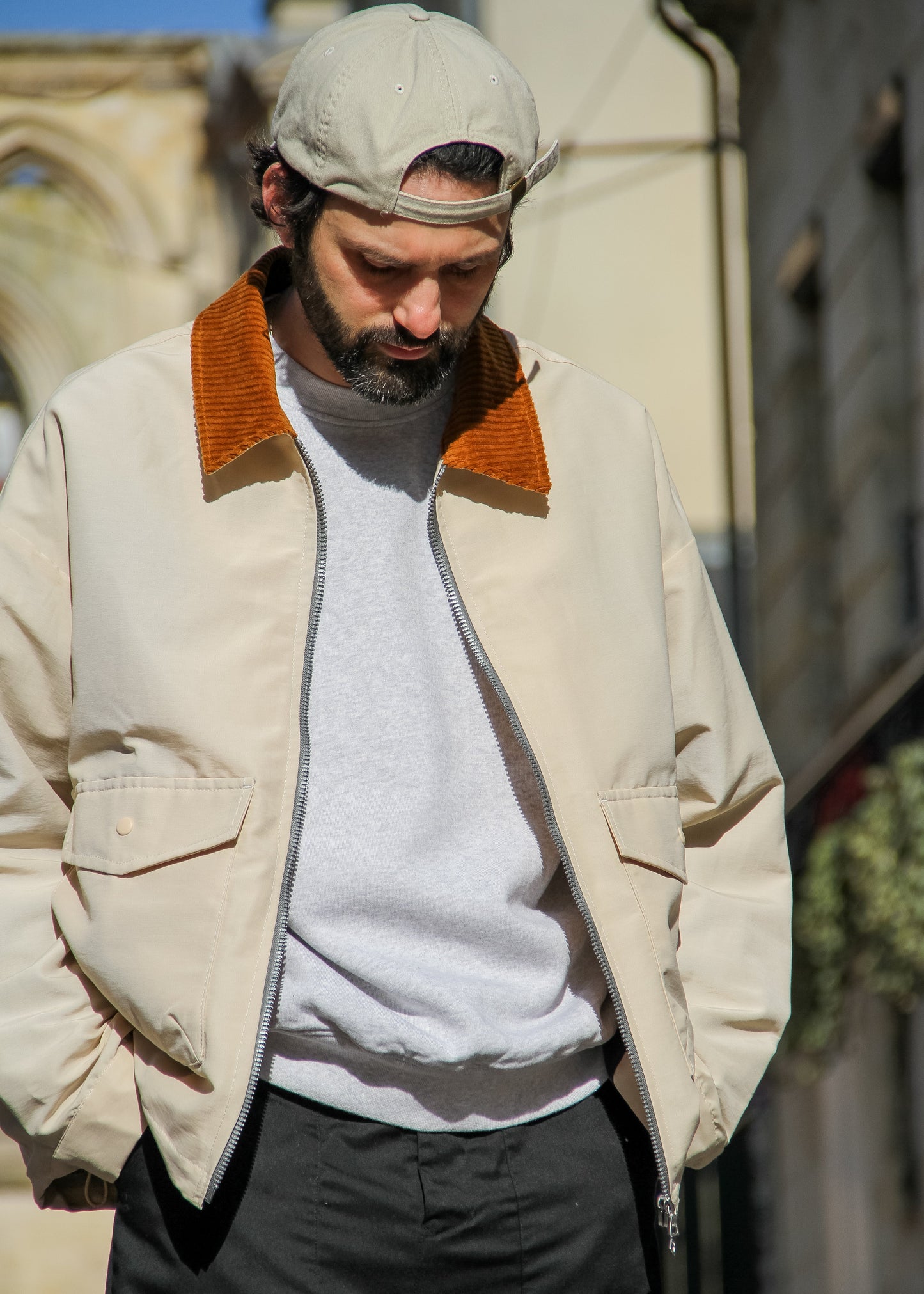 Veste Boxy Swing Jacket Cream
