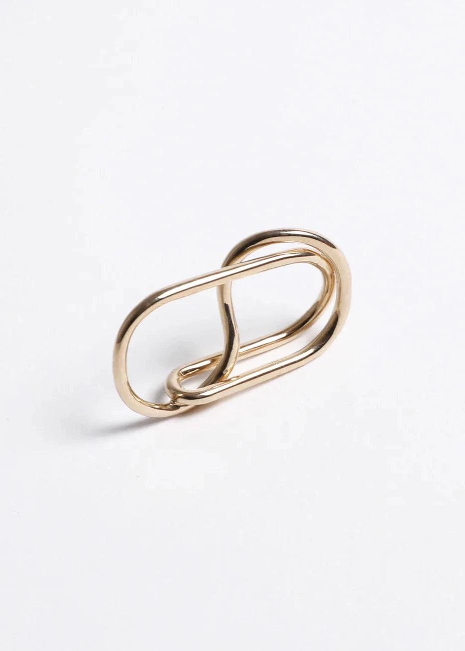Bague double L’Audacieuse vermeil