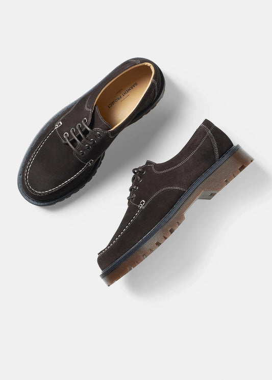 Pete Moc Toe - Brown Suede