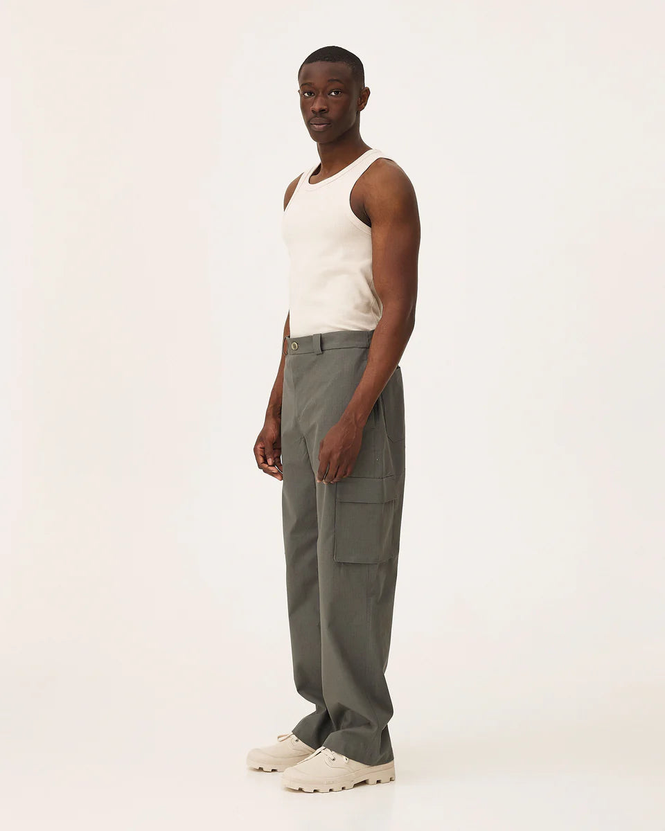 Pantalon Ample Cargo - Army Green