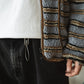 Cardigan Cameron Zip - Grey Stripes