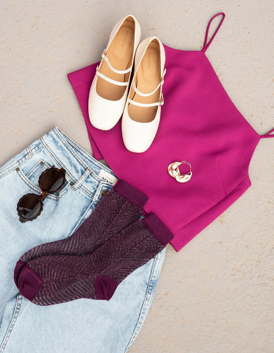 Chaussettes - Sapin Prune