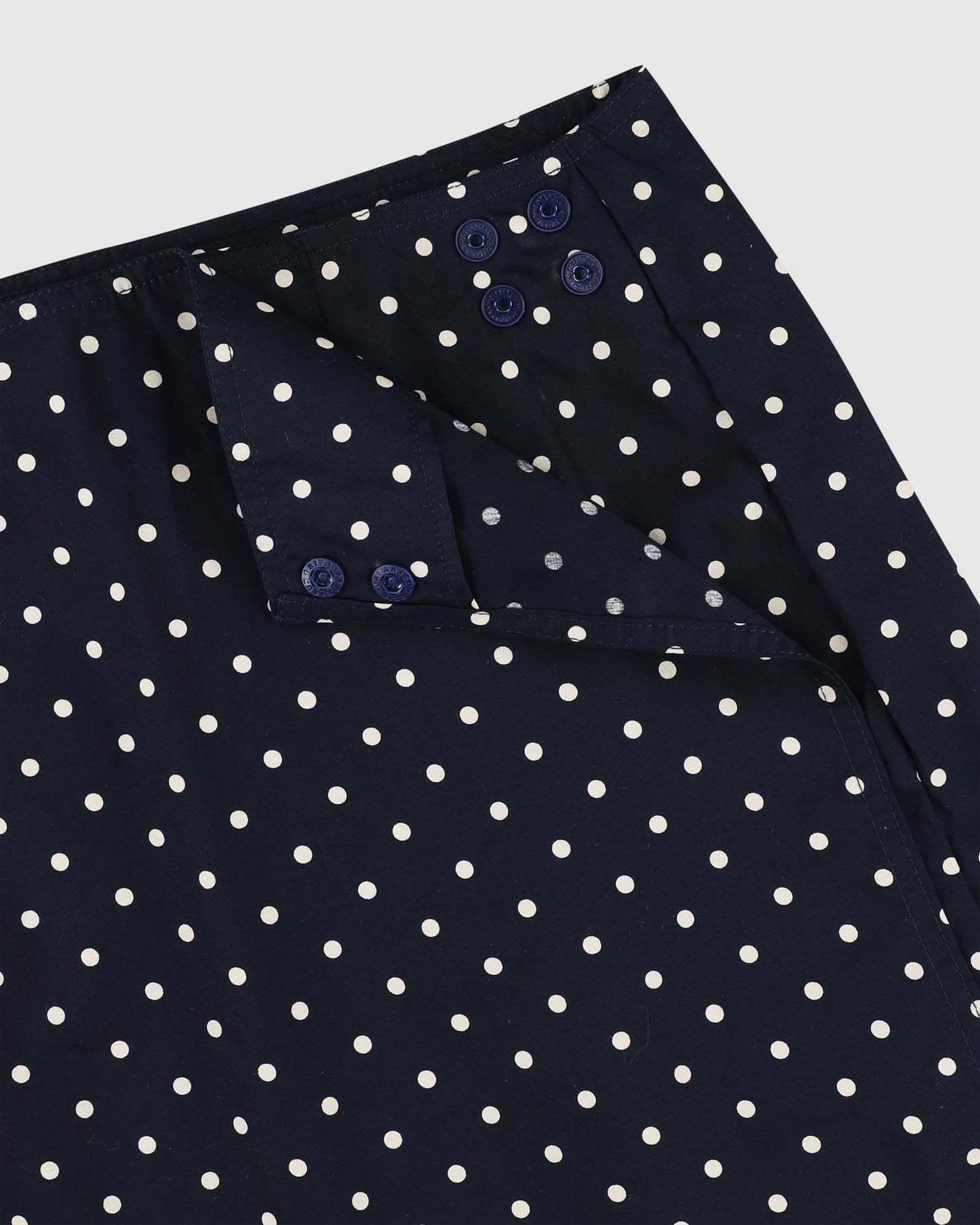 Safe Skirt - Japanese Polka Dots Navy