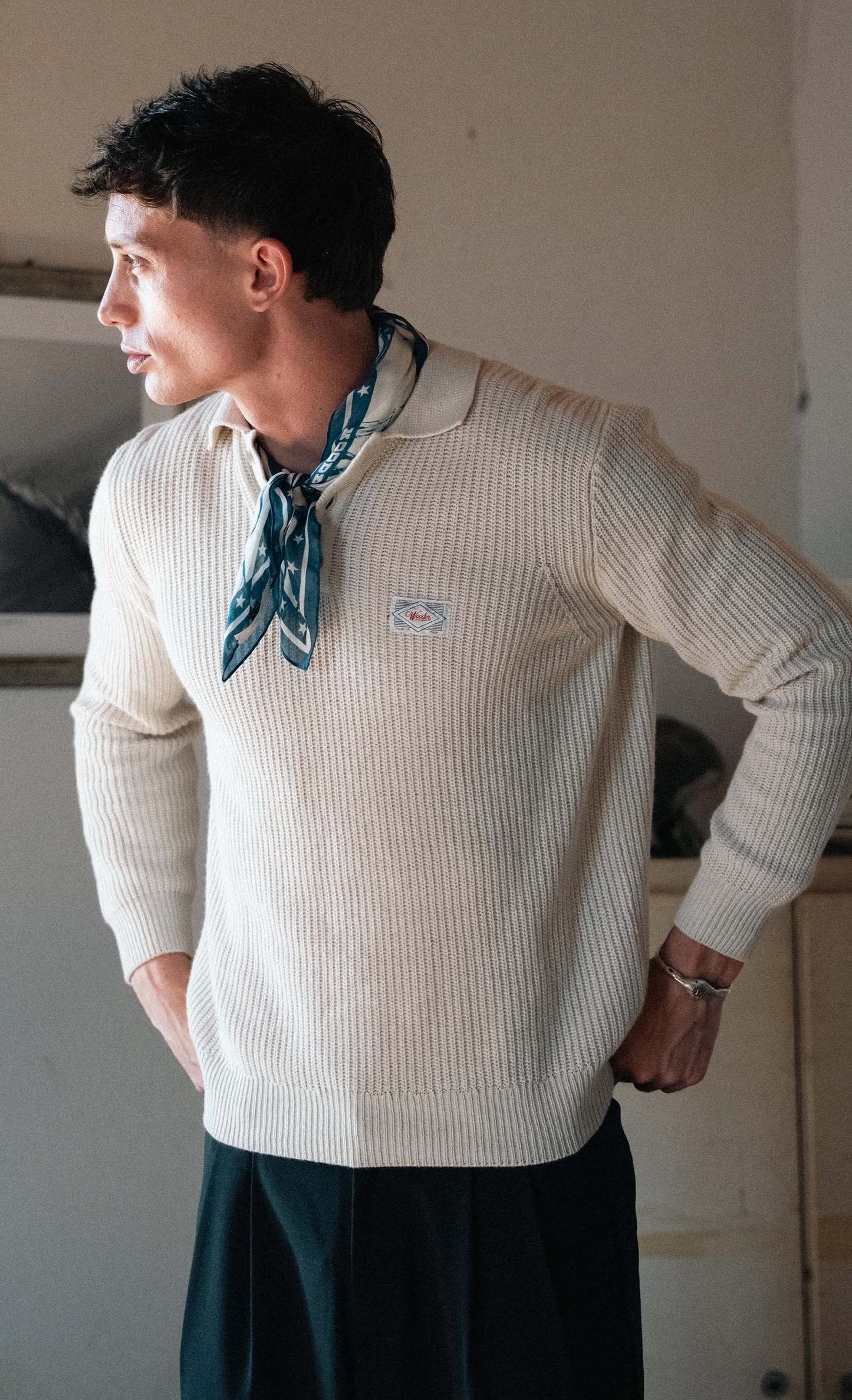 Polo en laine Mark - Beige