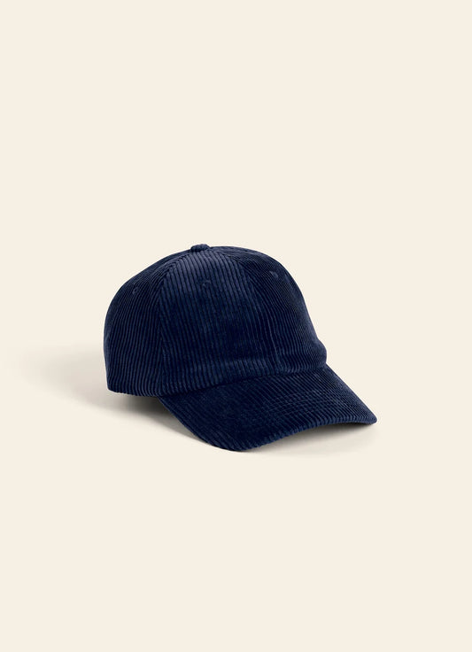 Casquette velours navy