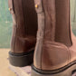 Boots en cuir marron