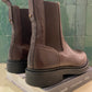 Boots en cuir marron