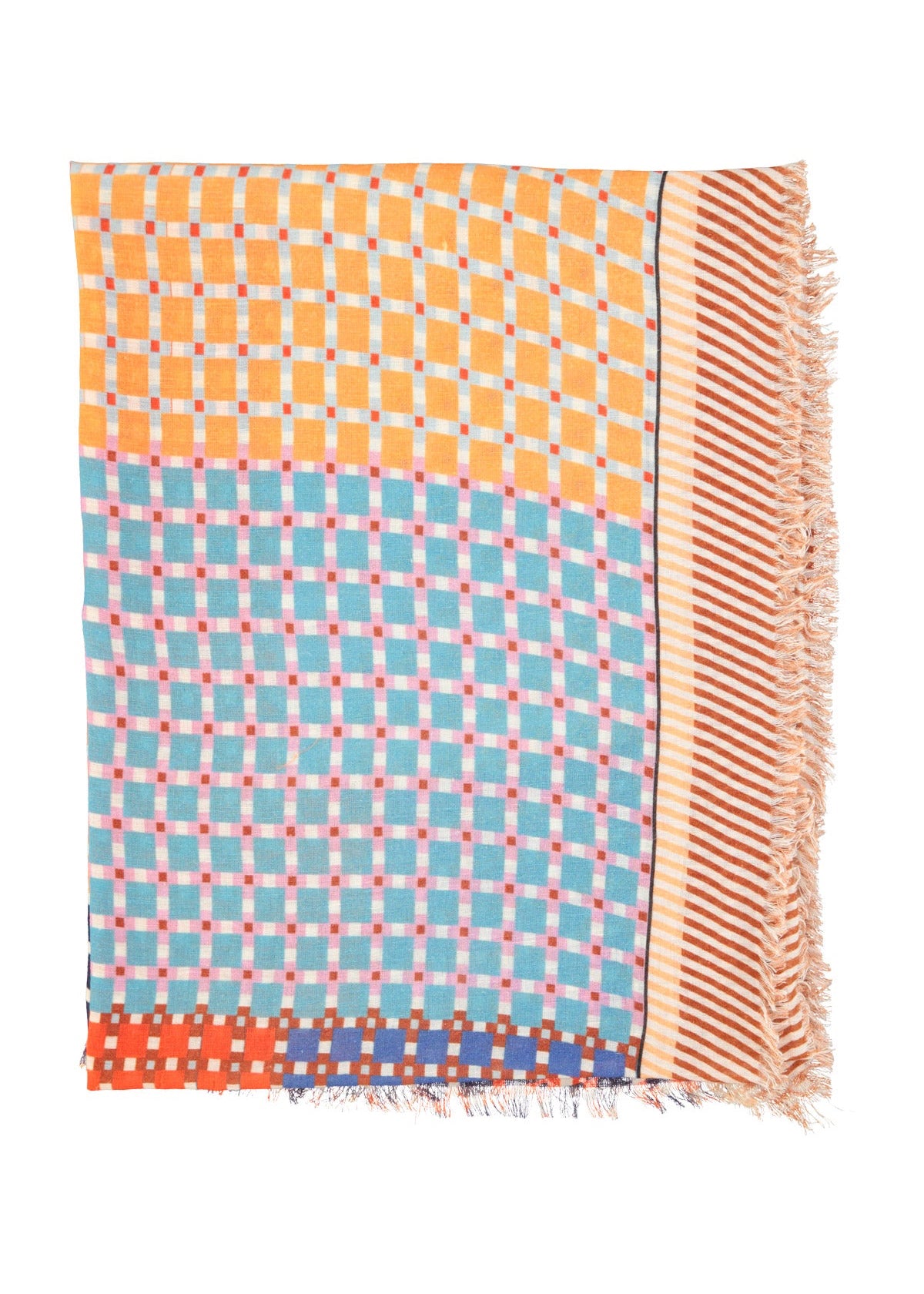 Scarf - Multicolor squares