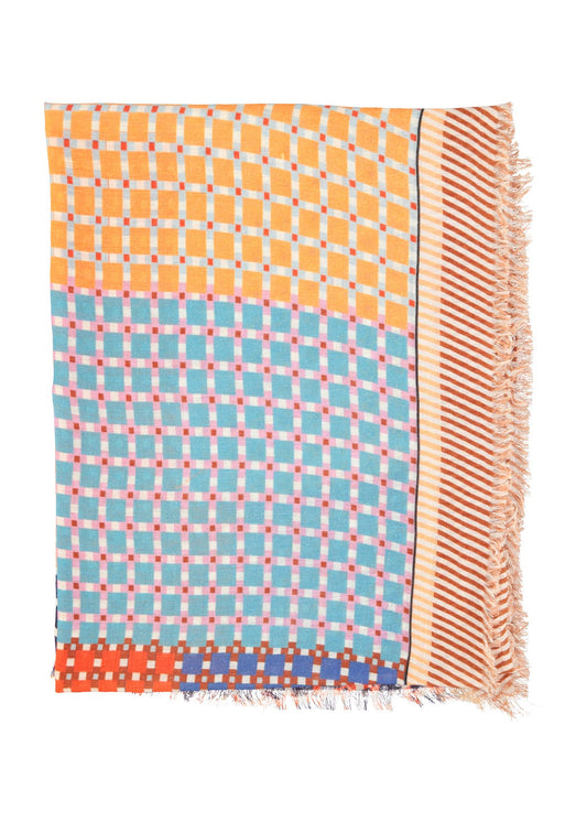 Scarf - Multicolor squares