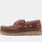 Ollie Boat Shoe - Brown Leather