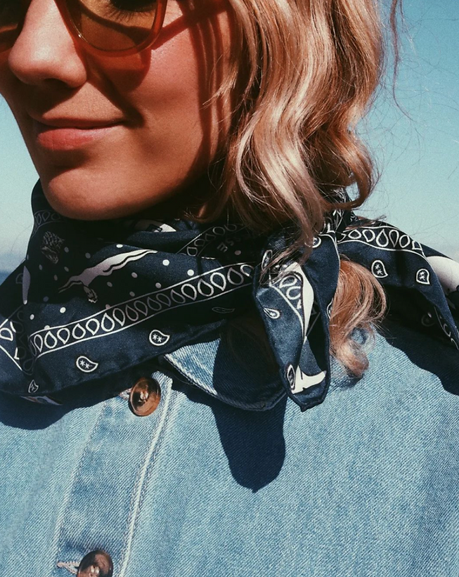 Bandana Sea Beauty - Bleu marine