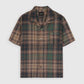 Chemise Cocktail Shirt Japanese Twill Check - Brown
