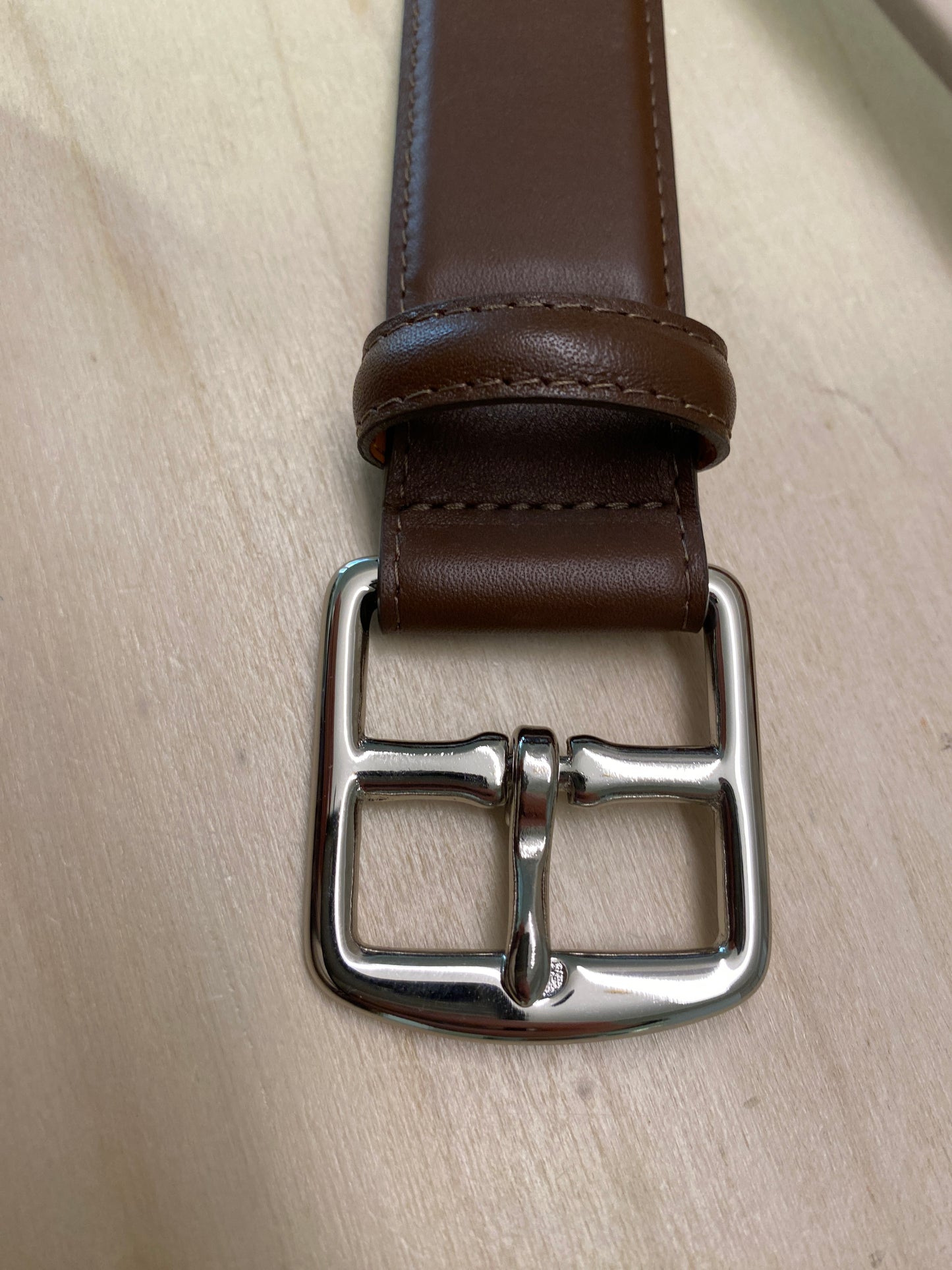 Ceinture Léna - Cacao boucle carré 94973S