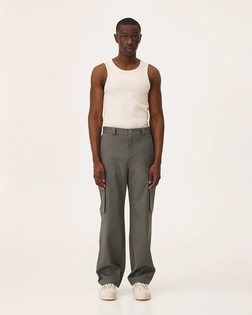 Pantalon Ample Cargo - Army Green