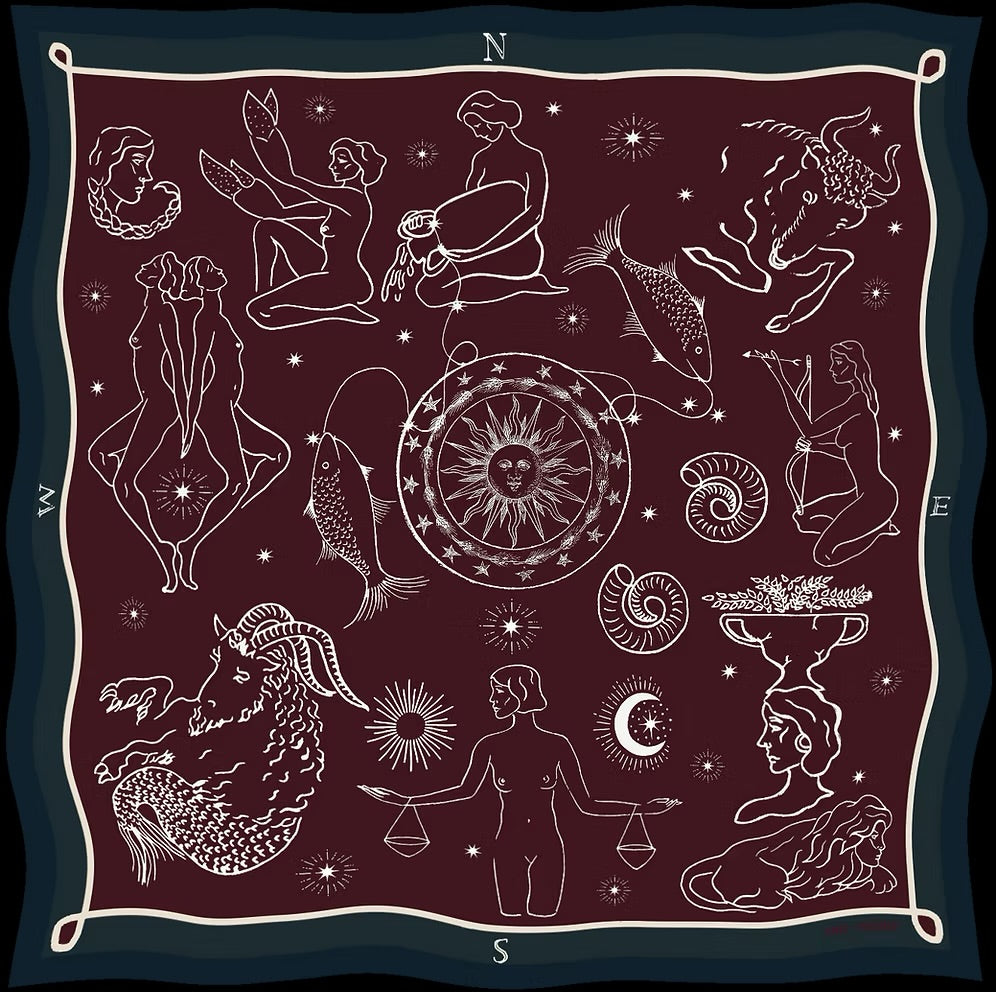Bandana Zodiac - Bordeaux